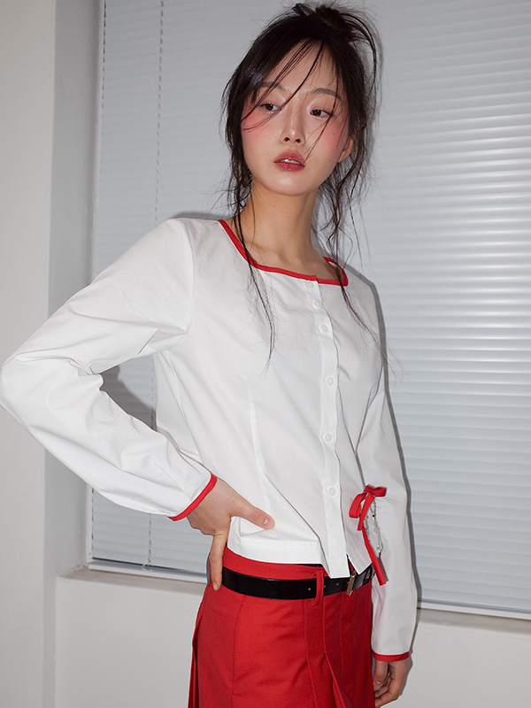 ユーネックシャツ（ホワイト） | ONSKA | HANA(ハナ) #14