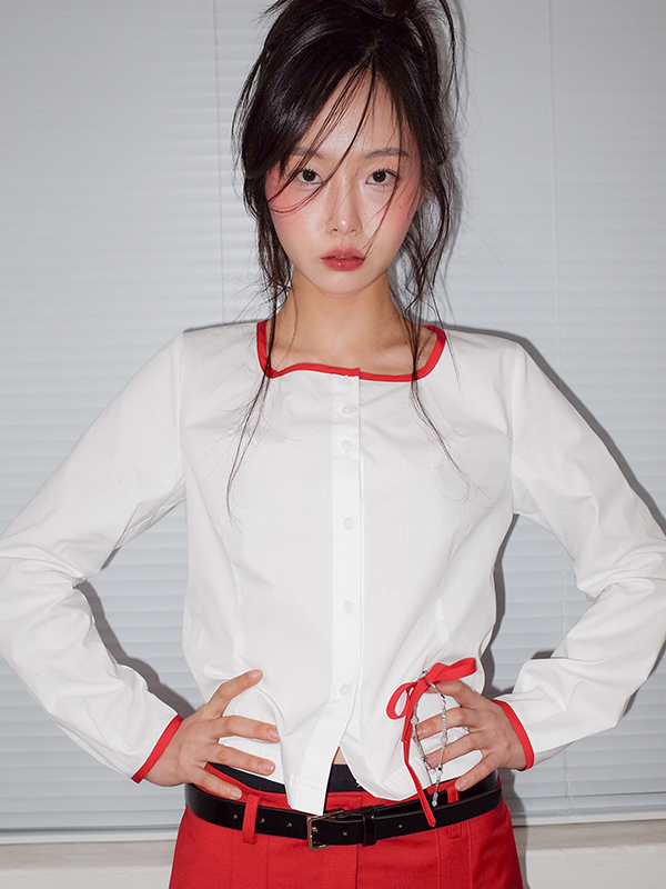 ユーネックシャツ（ホワイト） | ONSKA | HANA(ハナ) #15